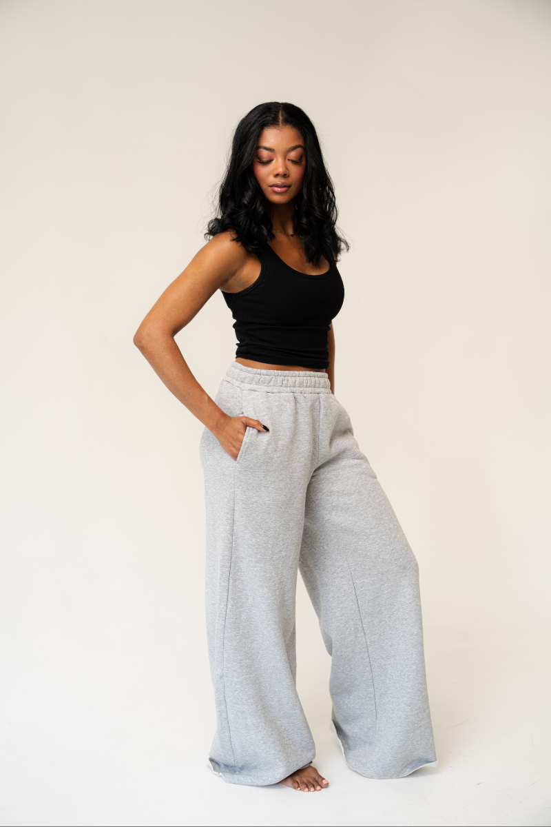 Chase Me Boyfriend Sweatpants Gray