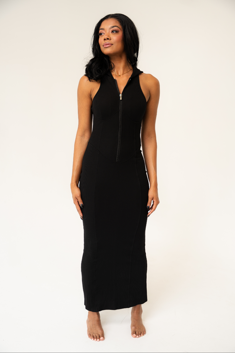 Chicago Contour Dress Black