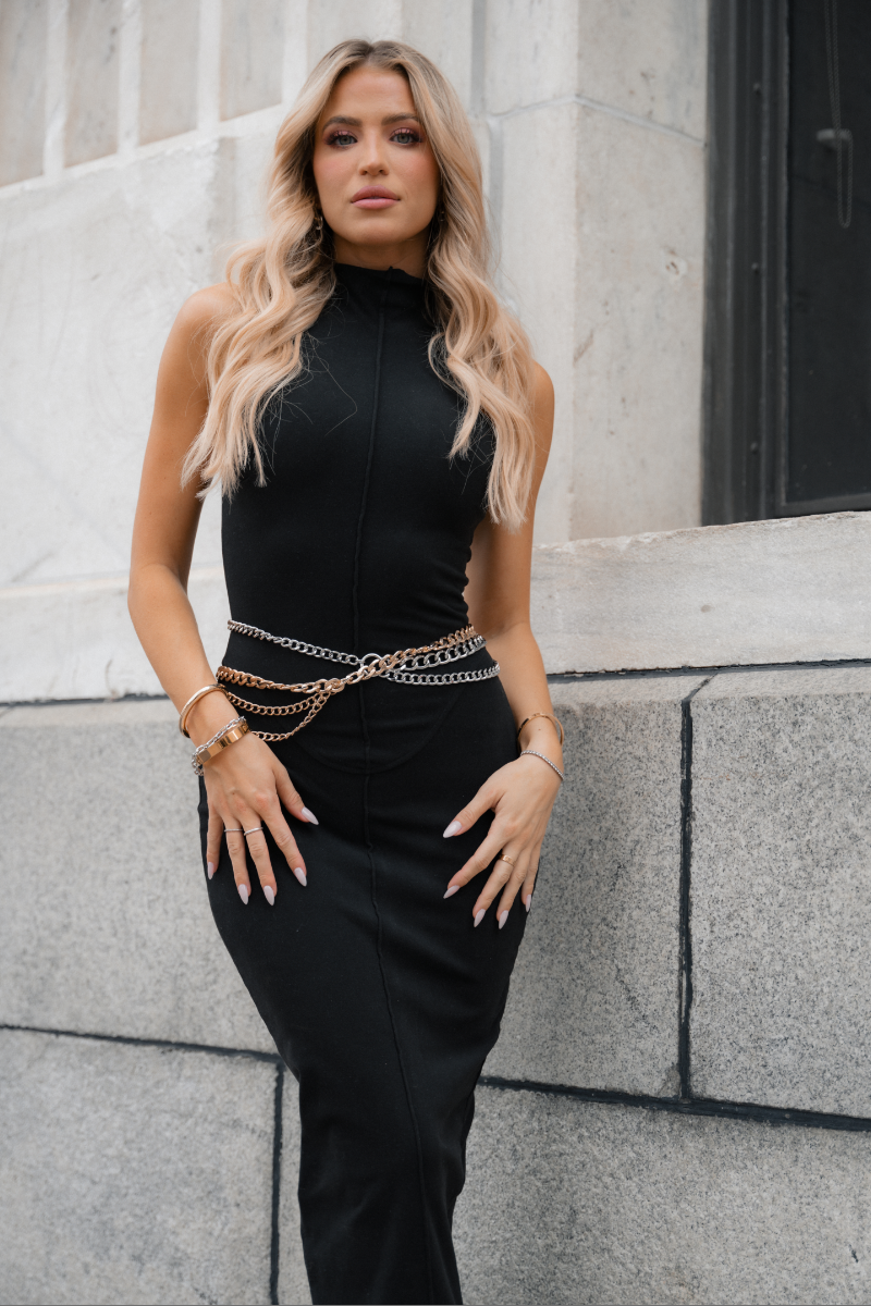 black nashville dress Bella and Bloom Boutique