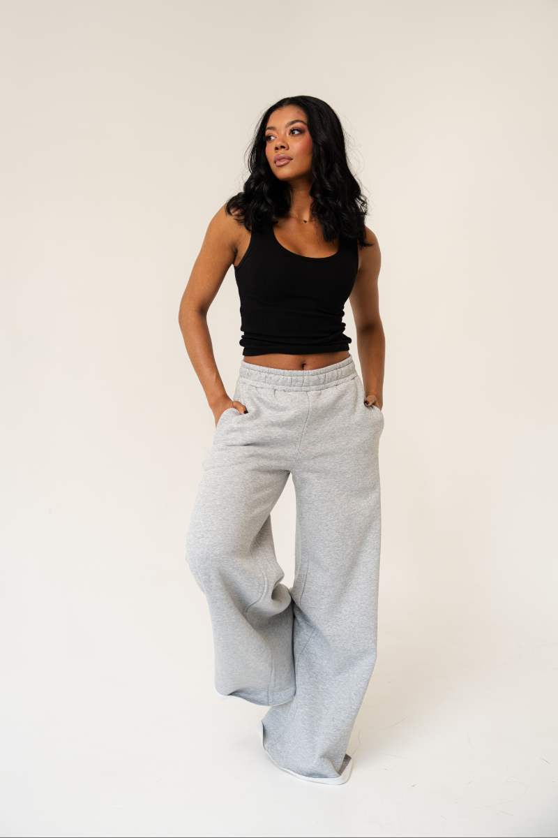 Chase Me Boyfriend Sweatpants Gray