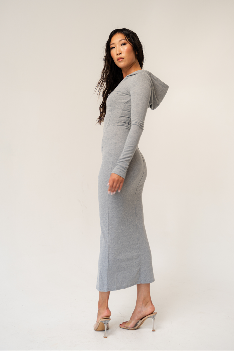 Vail Contour Zip Up Maxi Dress