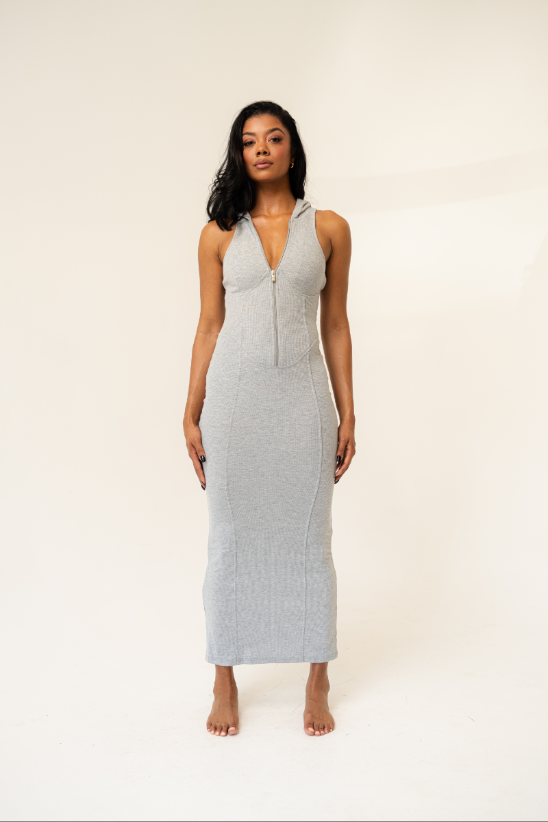 Chicago Contour Dress Gray